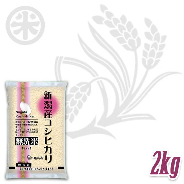 [新米 令和5年産] 無洗米 新潟産コシヒカリ 2kg (2kg×1袋) [NTWP製法] お米 白米 新潟米 新潟県産 こしひかり 送料無料 ギフト対応