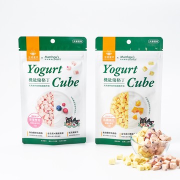 汪喵星球 機能優格丁22g -高纖南瓜/營養雙莓 寵物零食凍乾點心 貓狗益生菌營養優格