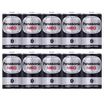 【國際牌Panasonic】碳鋅電池1號D電池10入裝(R20NNT/1.5V黑錳電池/乾電池/公司貨)