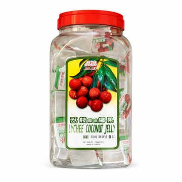 【晶晶】荔枝風味椰果 果凍桶1500g