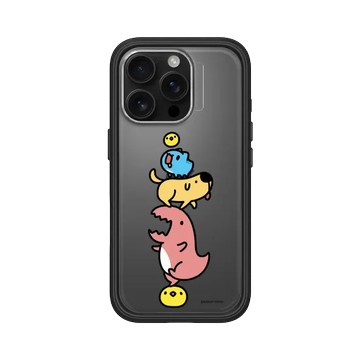iPhone 16 Pro Mod NX 黑 - 貓貓蟲咖波 Bugcat Capoo - 疊高高