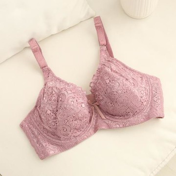 全罩杯內衣大胸顯小有鋼圈蕾絲