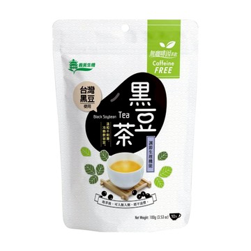 義美生機 台灣黑豆茶 無咖啡因 冷熱皆宜  10g  10包  1袋