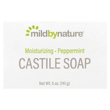 Mild By Nature, 卡斯提爾塊皁，薄荷香，5 盎司（141 克）