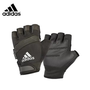ADIDAS Training 防滑短指手套 愛迪達 半指手套 重量訓練 健身手套 ADGB-1315 格調灰