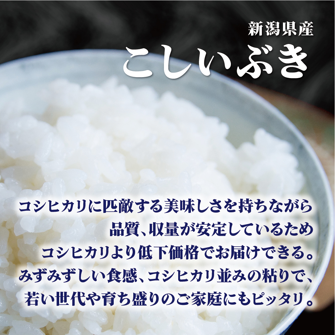 玄米 10kg 送料無料 白米 こしいぶき 5kg×2  令和三年産 新潟県産 10キロ お米 玄米 ごはん 慣行栽培米 一等米 単一原料米