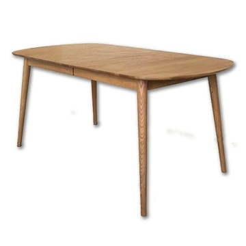 托克變形餐桌 TB019  北歐風白橡木餐桌・可伸縮設計・家庭與商空皆宜