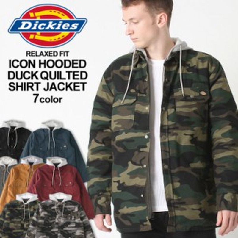 ディッキーズ シャツジャケット パーカーフード付き ダック Tj3 メンズ 大きいサイズ Usaモデル Dickies ワークジャケット 通販 Lineポイント最大1 0 Get Lineショッピング