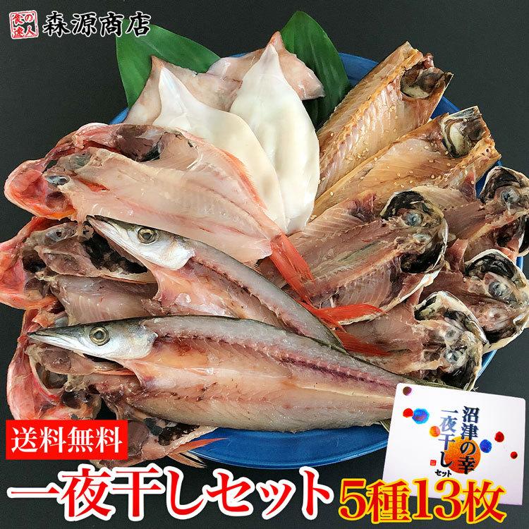 沼津の幸 一夜干しセット 干物 13枚 金目鯛 アジ イカ かます サバ 干物 グルメ 食品 お歳暮 ギフト 10%クーポン