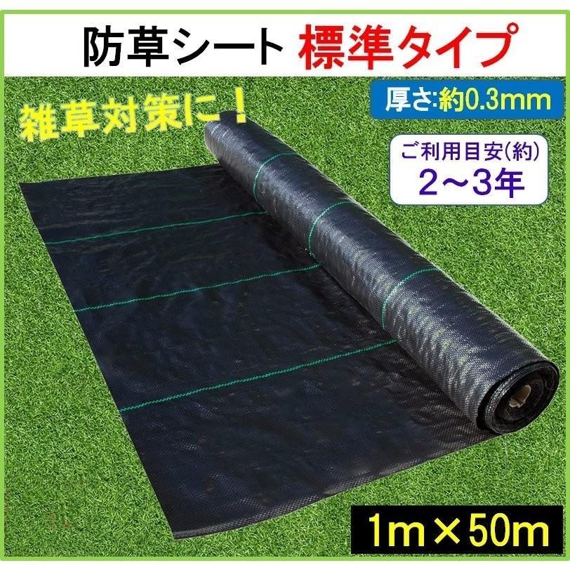 ー品販売 ダイオ化成 高密度 防草シート 強力タイプ 1m×50m グリーン