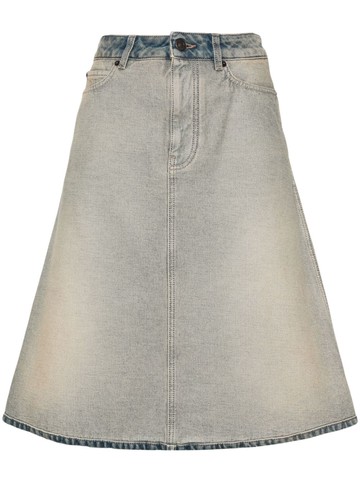 Balenciaga - denim short skirt - women - Cotton/Cotton/Polyester - 36 - Neutrals