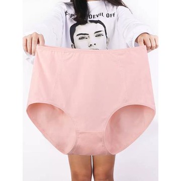 中老年人內褲女純棉高腰媽媽款中年婦女士大碼胖mm200斤紅色褲頭