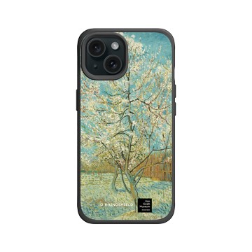 iPhone 15 SolidX 黑 - Van Gogh Museum - 盛開的桃花