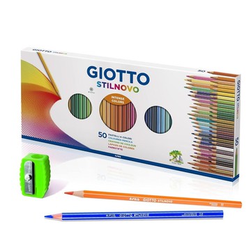 【義大利GIOTTO】 STILNOVO 學用六角彩色鉛筆(50色)