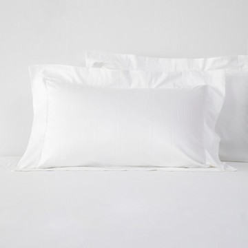 克萊歐緹花1000織埃及棉歐式枕套2入 白