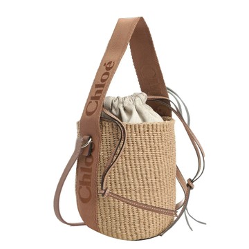 Chloe Woody Basket 草編水桶包(小號/棕色)