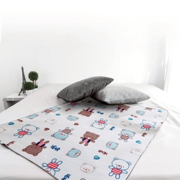 BEARBED 熊棉 多功能靜音防水墊  1個  探險小熊  小(90 x 75cm)