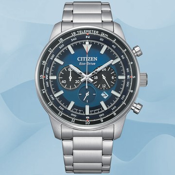 CITIZEN星辰 Chronograph系列 光動能 時尚計時腕錶 44mm / CA4500-91L