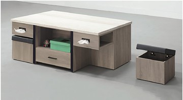 【歐風別館】淺灰4.3尺大茶几【基隆至台中免運費】