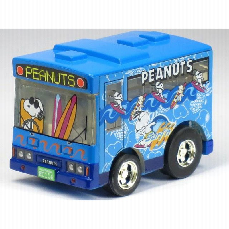 単品】チョロQ スヌーピー PEANUTS バス 青/紺 | LINEショッピング