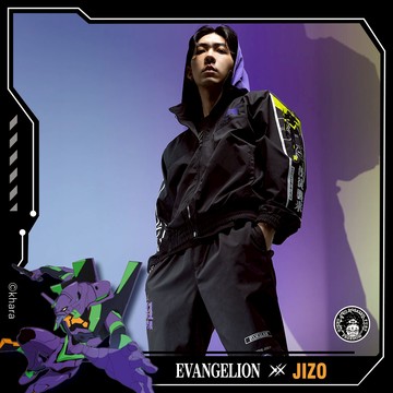 【EVA聯名】EVA初號機配色立領平織連帽外套 - BLUE WAY 地藏小王