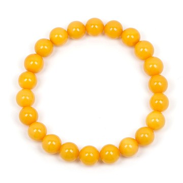 【正佳珠寶】老蜜蠟琥珀 頂級陽橙老蜜 8.3-8.6mm 老蜜蠟手珠