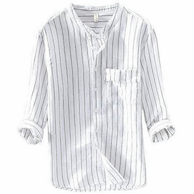 リネンシャツメンズ リネンｔシャツメンズ 綿麻tシャツ 夏服 メンズ Tシャツ 7分袖シャツ 半袖シャツ 綿麻スト 通販 Lineポイント最大get Lineショッピング