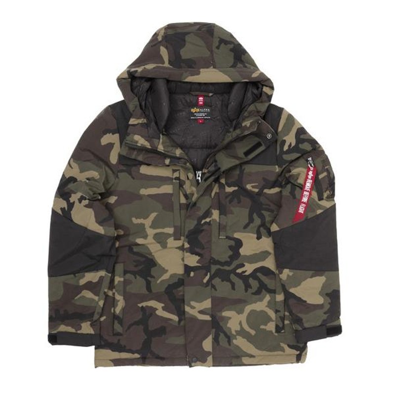 ALPHA アルファ TA0645 220) D.Woodland camo アバランチ プリマロフト