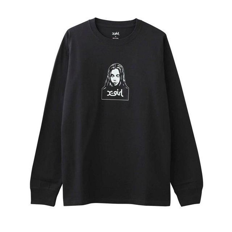 エックスガール X-GIRL FACE L/S TEE フェイス ロンＴ 長袖 顔