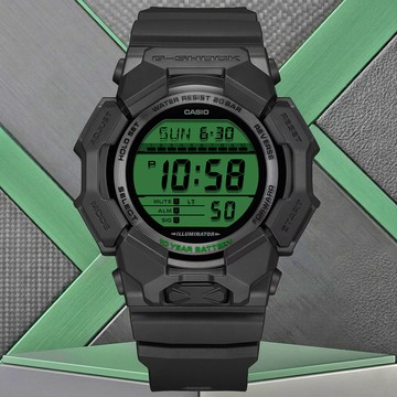 CASIO卡西歐 G-SHOCK 電光綠 電子腕錶 GD-010BEG-1