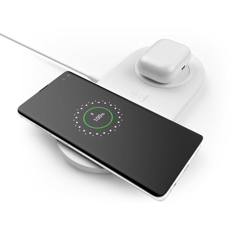 BELKIN BOOST↑CHARGE 10Wデュアルワイヤレス充電パッド(ブラック) WIZ002DQBK 返品種別A