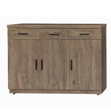 【MUNA家居】584型4尺餐櫃/碗盤櫃/共三色灰橡色