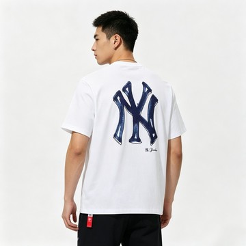 MLB New Era 洋基隊 / 巨人隊 / 運動家隊 塗鴉大字母系列 科技面料 COOLERA 短袖 T恤