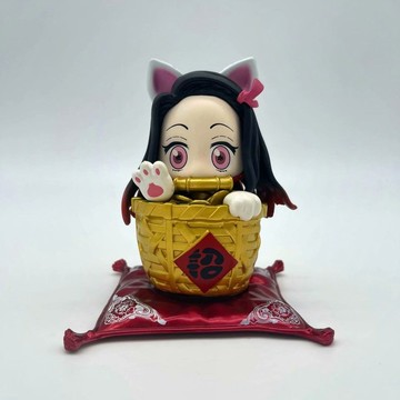 E哥❤鬼滅之刃 招財倪豆子財源滾滾 禰豆子 Q版 公仔 動漫手辦批髮