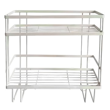 水箱馬桶置物架 雙層 34 x 15 x 32.5cm 白色  1個