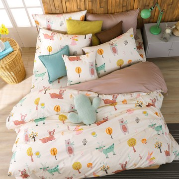 鴻宇 HongYew - 雙人兩用被套 300織美國棉 精梳棉-森林派對