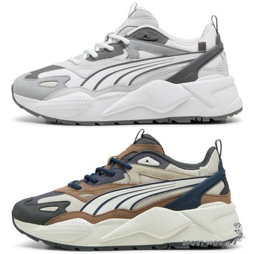 Puma 休閒鞋 男鞋 女鞋 瘦子代言款 RS-X Efekt 白灰/棕【運動世界】39077642/39077644