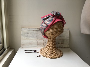 桃花花-日式綁帶髮帶ヘアバンド