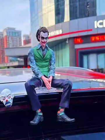🚀桃園出貨🚀 車頂小醜希斯萊傑車尾部坐姿汽車擺件掛件車載車外裝飾蜘蛛俠公仔