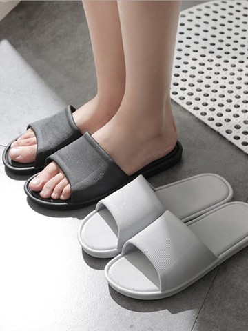 衛生間家居拖鞋女夏防滑厚底室內居家浴室情侶洗澡家用涼拖鞋男士