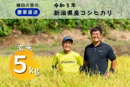 布施農場の棚田コシ「あさひかがやく」玄米５kg