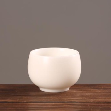 熹言羊脂玉瓷主人杯德化白瓷茶杯個人專用功夫茶單個品茗杯單杯