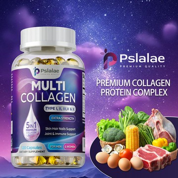 Pslalae 膠原蛋白， 含有多种膠原蛋白， 60/120粒