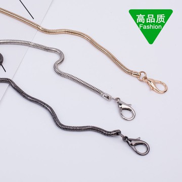 蛇形鏈包包鏈條配件帶包帶肩帶單買斜挎小包包鏈子細金屬鏈