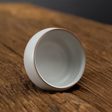 汝窯陶瓷功夫茶具開片品茗杯納福茶杯手工個人主人杯子茶盞單杯