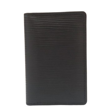 【二手名牌BRAND OFF】LOUIS VUITTON LV 路易威登 黑色 Epi 水波紋 名片夾 M60642