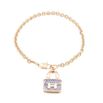 HERMES 愛馬仕 18K玫瑰金 藍寶石 Amulettes Constance 手環 【二手名牌BRAND OFF】