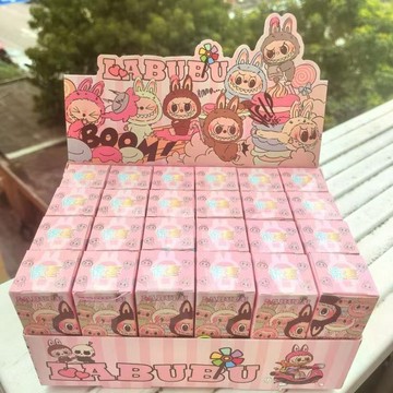 ⭐️貝兒優⭐️爆款12盒拉bubu盲盒公仔擺地攤玩偶娃娃立體植絨la布布