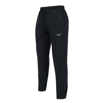 MIZUNO 女平織運動長褲-彈性 抗UV 慢跑 32TDC25308 鐵灰白銀