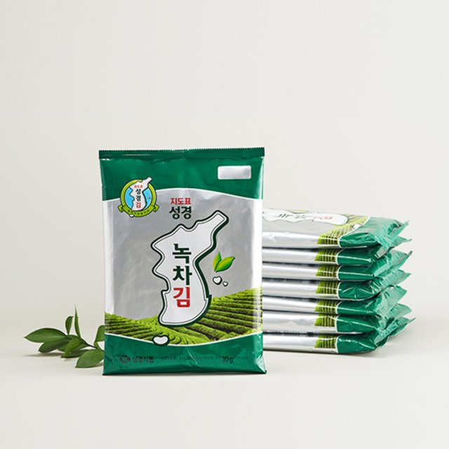 韓国食品 緑茶海苔 全形タイプ (30g X 10袋)